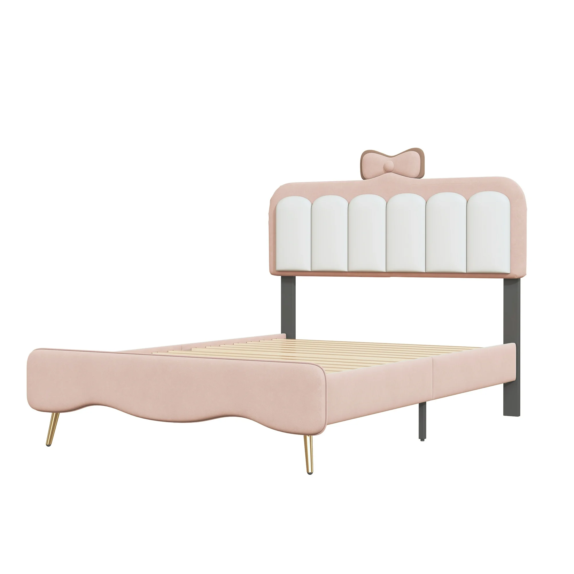 Twin size Velvet Princess Bed