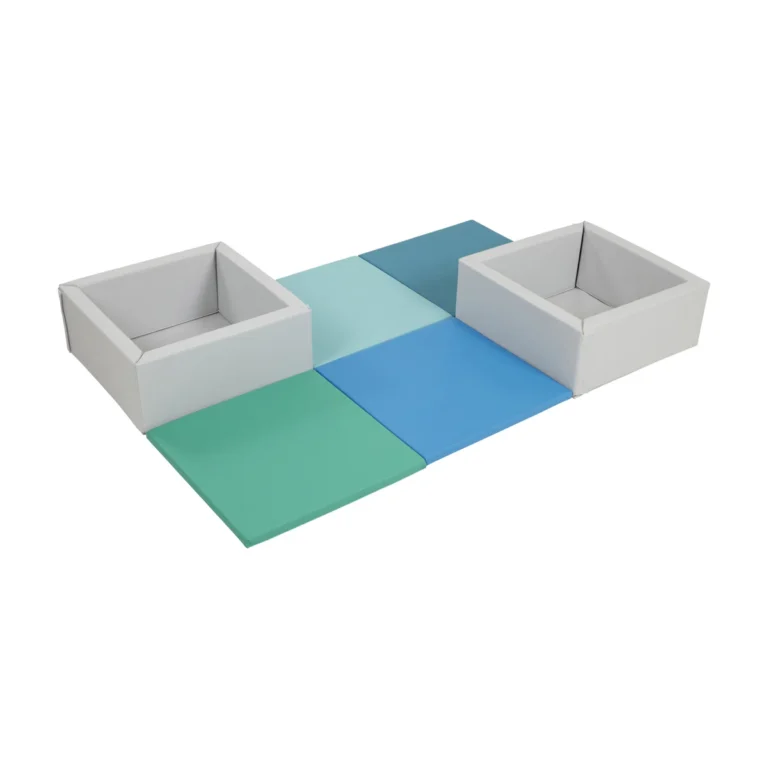 Kids Soft Play Activity Mat and Toy Bins