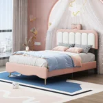 Twin size Velvet Princess Bed
