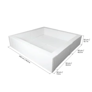 Large 8-Foot Soft Play Ball Pit