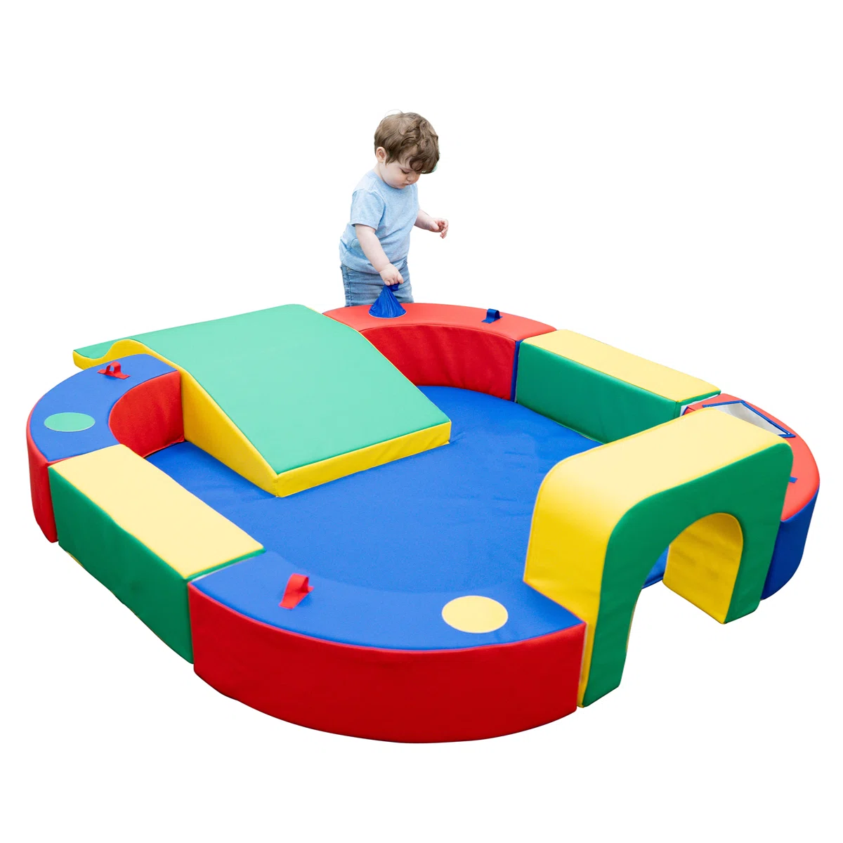 Soft Play Playring with Tunnel and Slide