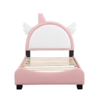 Kids Soft Bed with Crown Headboard