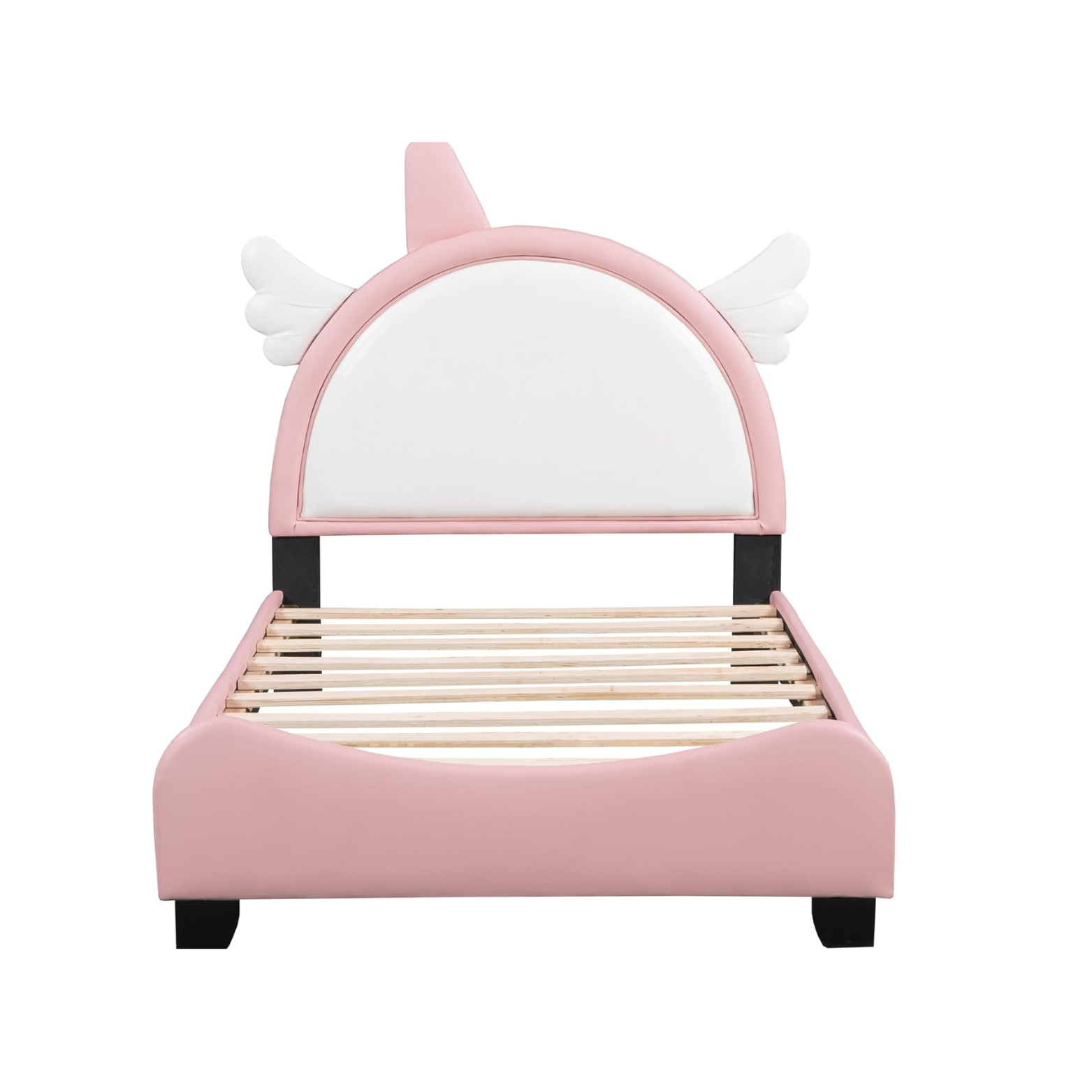 Kids Soft Bed with Crown Headboard